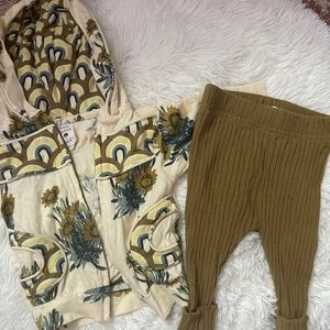 kate quinn Calendula Zip Up Jacket Set